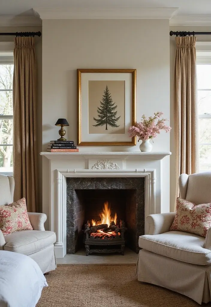 25+ Bedroom Corner Ideas That Use Space Beautifully 10 25+ Bedroom Corner Ideas That Use Space Beautifully - 10. Charming Corner Fireplace