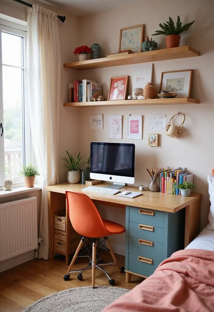 25+ Bedroom Corner Ideas That Use Space Beautifully 17 25+ Bedroom Corner Ideas That Use Space Beautifully - 17. Corner Craft Station