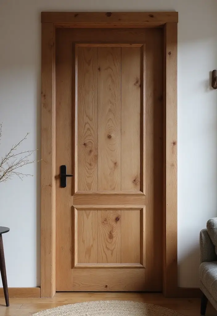 25+ Bedroom Door Design Ideas That Make a Statement 13 25+ Bedroom Door Design Ideas That Make a Statement - 13. Rustic Modern Twist