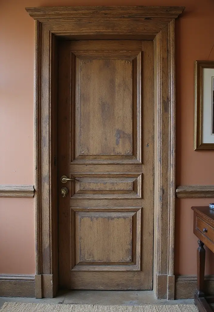 25+ Bedroom Door Design Ideas That Make a Statement 15 25+ Bedroom Door Design Ideas That Make a Statement - 15. Decorative Molding