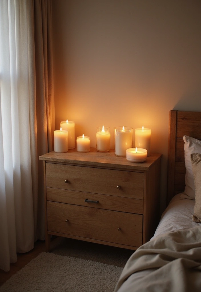 25+ Bedroom Dresser Decor Ideas That Instantly Upgrade Your Space 10 25+ Bedroom Dresser Decor Ideas That Instantly Upgrade Your Space - 10. Candle Arrangements