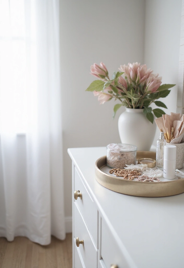 25+ Bedroom Dresser Decor Ideas That Instantly Upgrade Your Space 2 25+ Bedroom Dresser Decor Ideas That Instantly Upgrade Your Space - 2. Decorative Trays for Organization