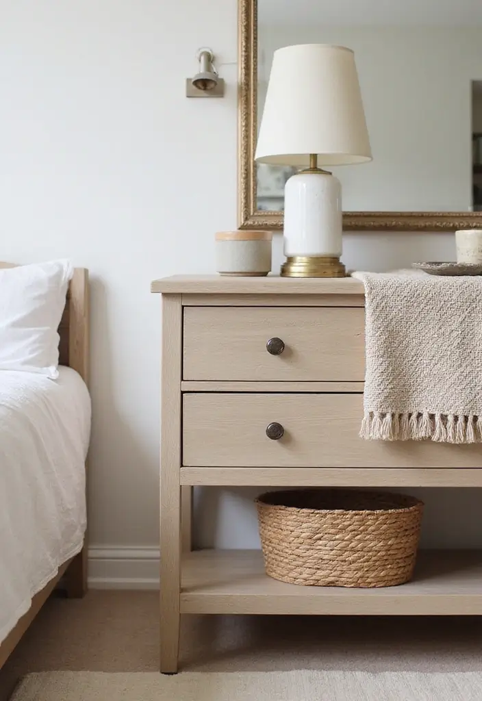 25+ Bedroom Dresser Decor Ideas That Instantly Upgrade Your Space 3 25+ Bedroom Dresser Decor Ideas That Instantly Upgrade Your Space - 3. Layered Textures