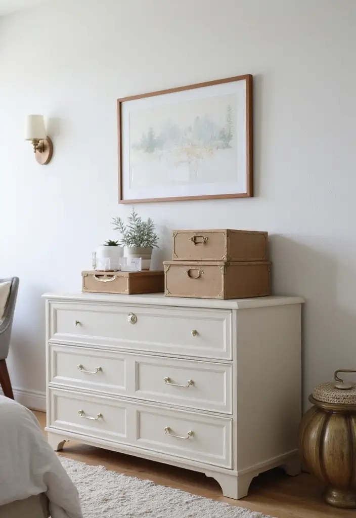 25+ Bedroom Dresser Decor Ideas That Instantly Upgrade Your Space 7 25+ Bedroom Dresser Decor Ideas That Instantly Upgrade Your Space - 7. Stylish Storage Boxes