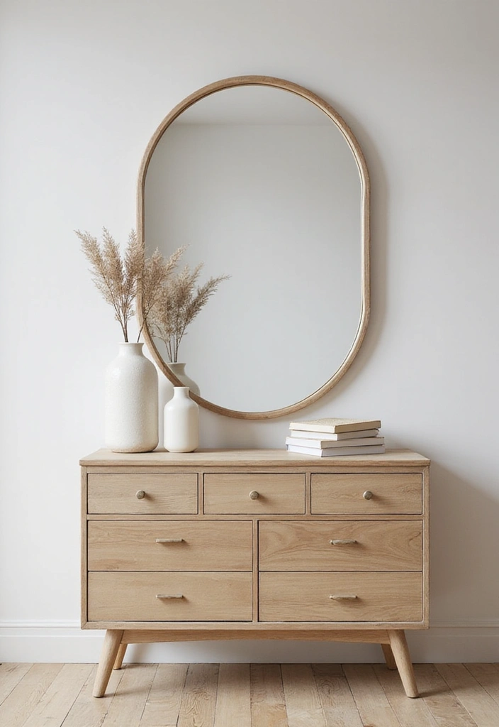 25+ Bedroom Dresser Decor Ideas That Instantly Upgrade Your Space 9 25+ Bedroom Dresser Decor Ideas That Instantly Upgrade Your Space - 9. Mirrors for Added Light