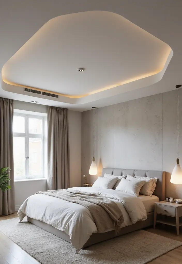 25+ Bedroom False Ceiling Design Ideas That Add Drama 16 25+ Bedroom False Ceiling Design Ideas That Add Drama - 16. Integrated Sound System
