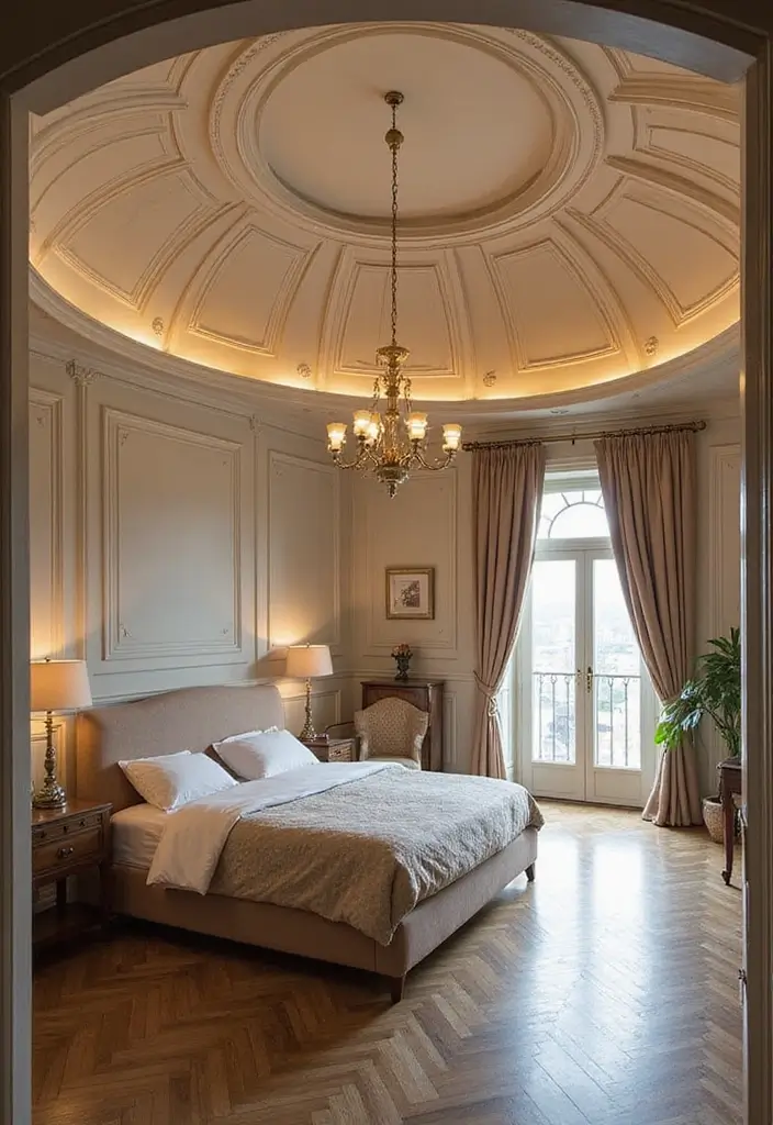 25+ Bedroom False Ceiling Design Ideas That Add Drama 17 25+ Bedroom False Ceiling Design Ideas That Add Drama - 17. Dome Ceilings