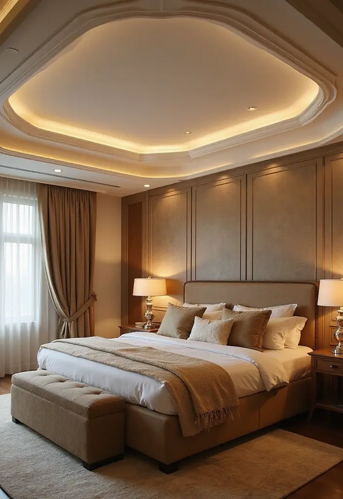 25+ Bedroom False Ceiling Design Ideas That Add Drama 22 25+ Bedroom False Ceiling Design Ideas That Add Drama - 22. Curved Ceilings