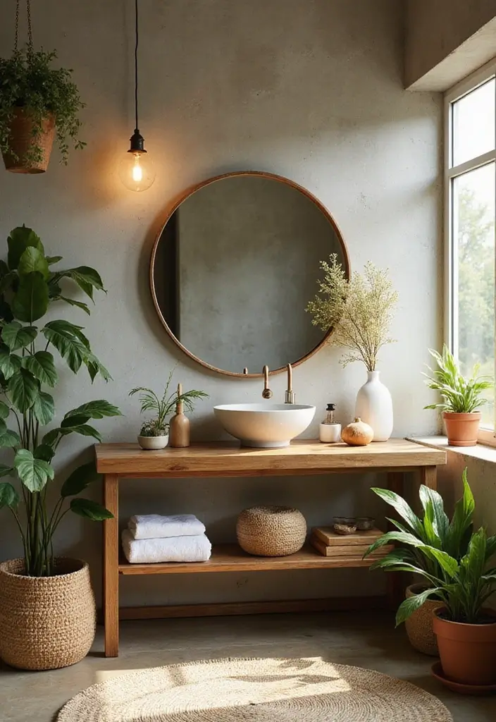 25+ Bedroom Vanity Ideas That Feel Modern and Chic 24 25+ Bedroom Vanity Ideas That Feel Modern and Chic - 24. Organic Elements