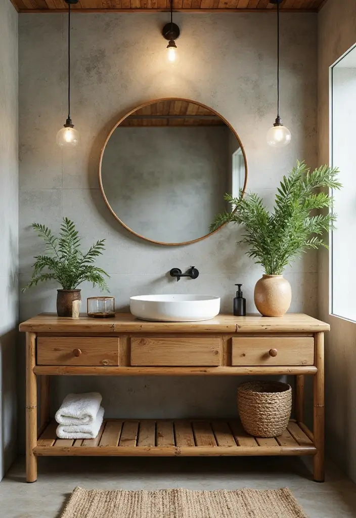 25+ Bedroom Vanity Ideas That Feel Modern and Chic 7 25+ Bedroom Vanity Ideas That Feel Modern and Chic - 7. Nature-Inspired Vanities
