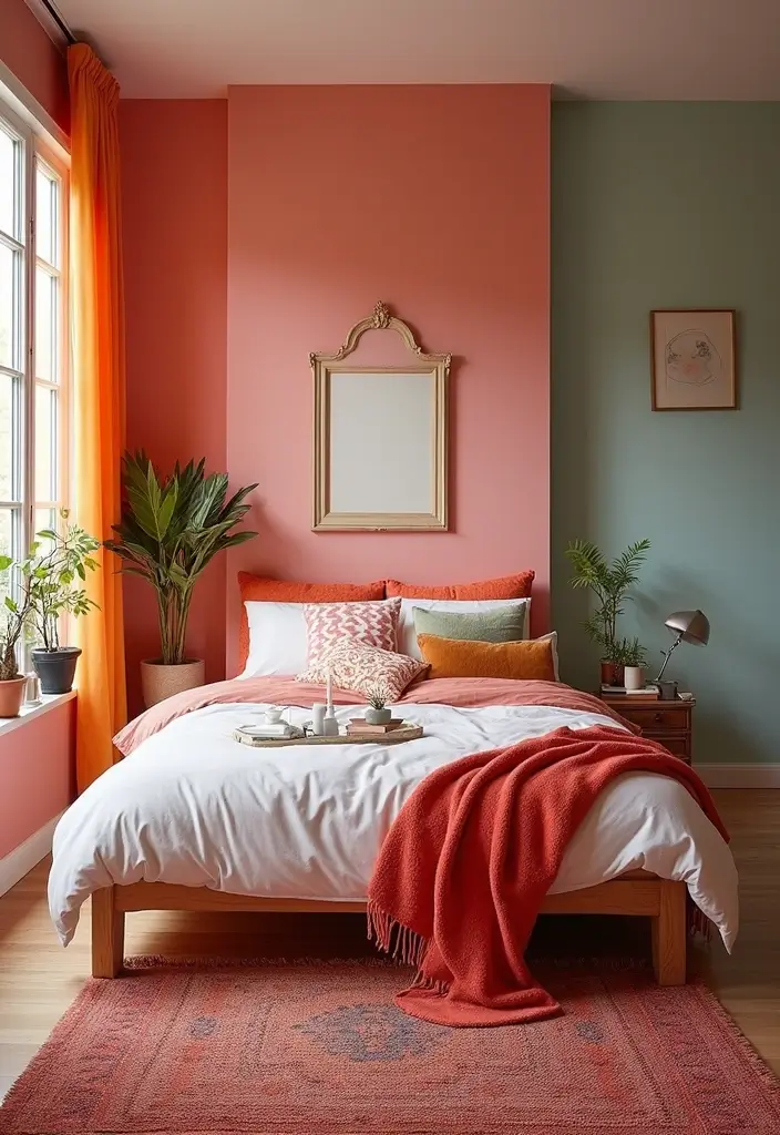 25+ Colourful Bedroom Ideas to Brighten Any Space - 22. Bright Color Combinations