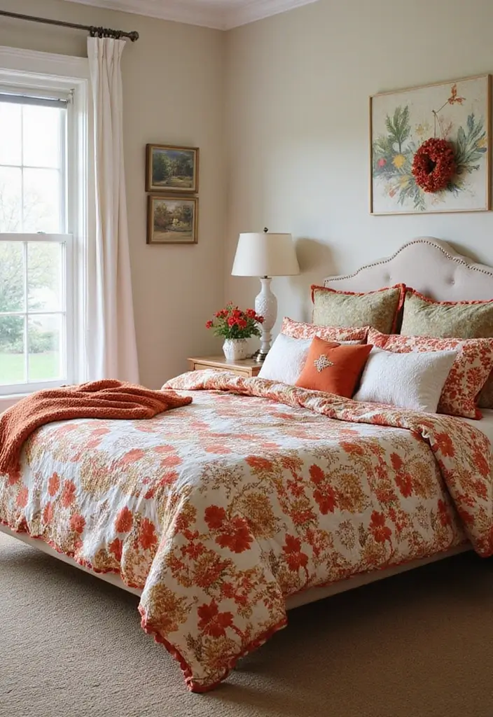 25+ Colourful Bedroom Ideas to Brighten Any Space - 25. Seasonal Color Swaps