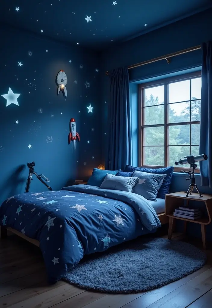 25+ Cool Boy Bedroom Ideas for Every Age 2 25+ Cool Boy Bedroom Ideas for Every Age - 2. Space Explorer's Haven