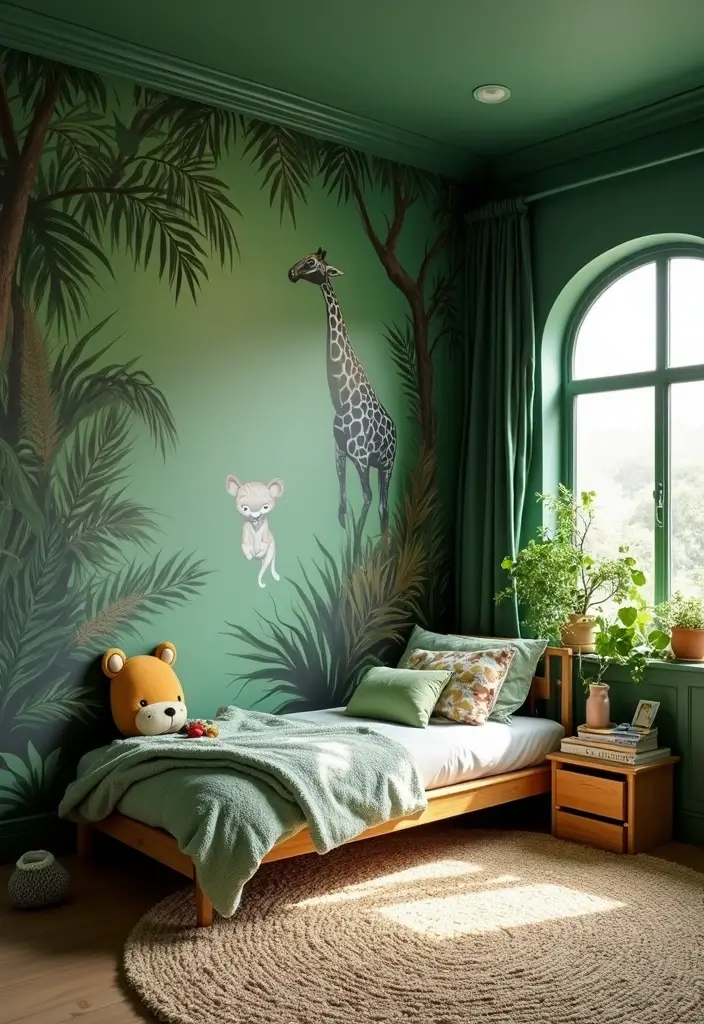 25+ Cool Boy Bedroom Ideas for Every Age 8 25+ Cool Boy Bedroom Ideas for Every Age - 8. Adventure in the Jungle