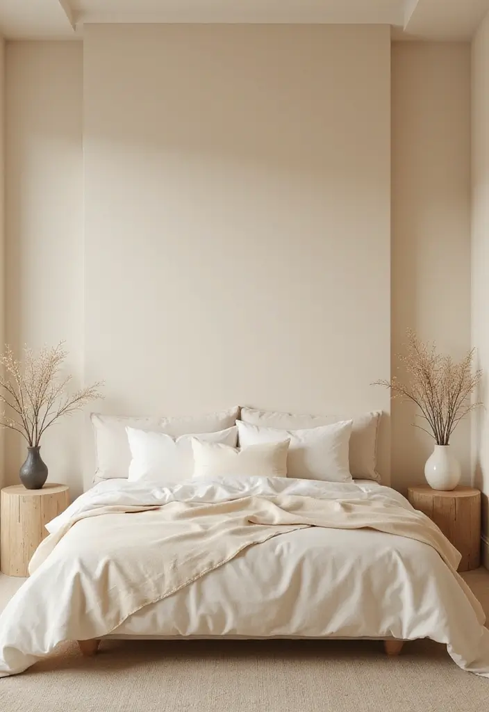 25+ Cream Bedroom Ideas for a Soft and Elegant Style 22 25+ Cream Bedroom Ideas for a Soft and Elegant Style - 22. Cream Bedroom for Relaxation