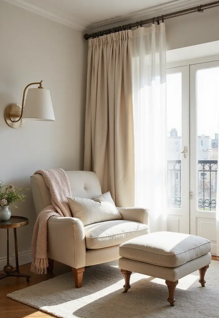 25+ Cream Bedroom Ideas for a Soft and Elegant Style 6 25+ Cream Bedroom Ideas for a Soft and Elegant Style - 6. Cream Accent Furniture