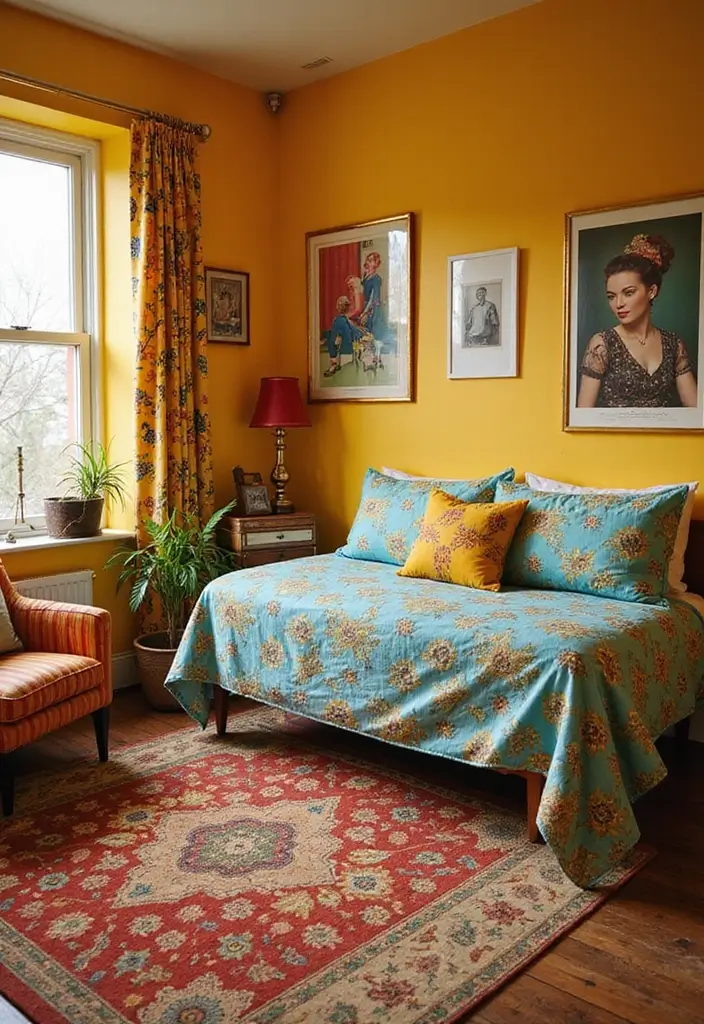 25+ Creative Bloxburg Bedroom Ideas for Stylish Builds - 10. Retro Revival