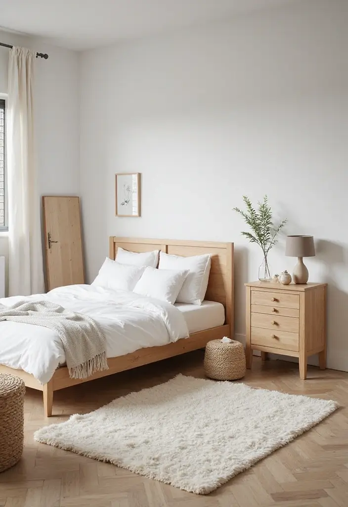 25+ Creative Bloxburg Bedroom Ideas for Stylish Builds - 13. Scandinavian Serenity
