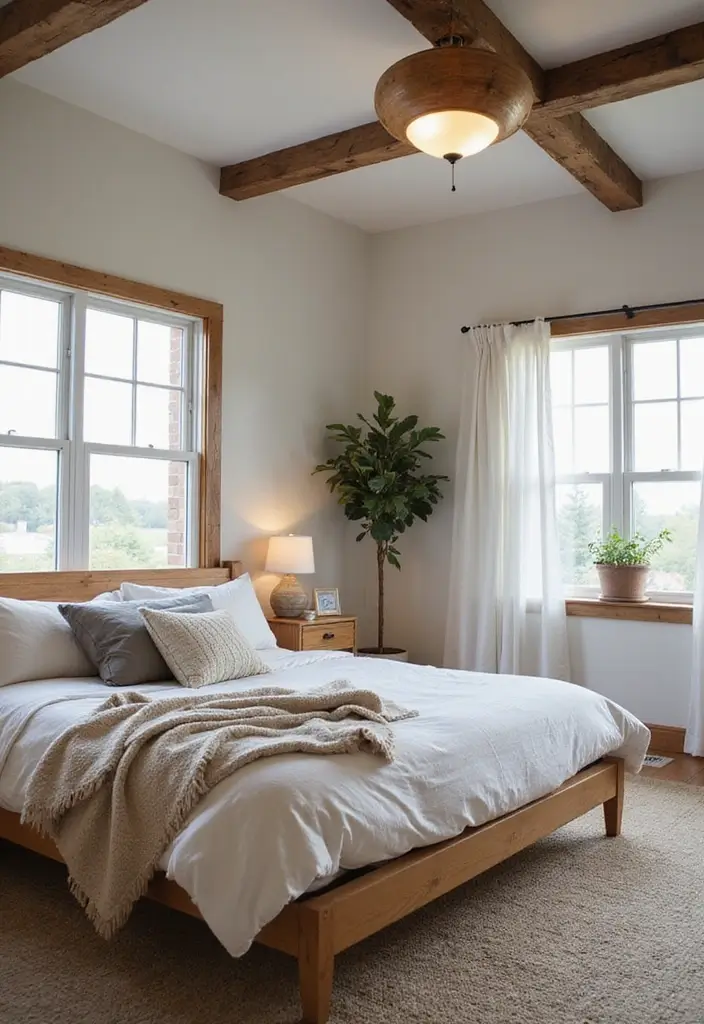 25+ Creative Bloxburg Bedroom Ideas for Stylish Builds - 17. Farmhouse Flair