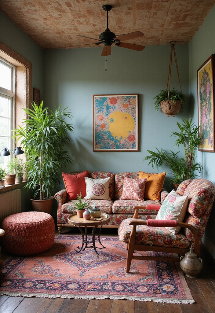 25+ Creative Bloxburg Bedroom Ideas for Stylish Builds - 2. Bohemian Vibes