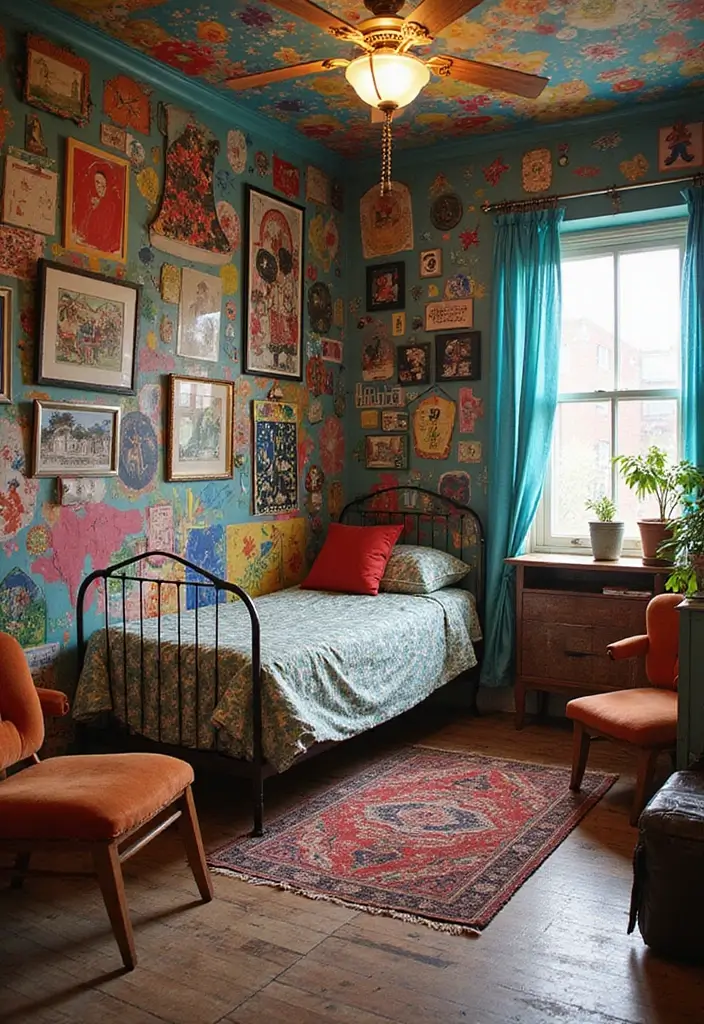 25+ Creative Bloxburg Bedroom Ideas for Stylish Builds - 8. Artistic Retreat