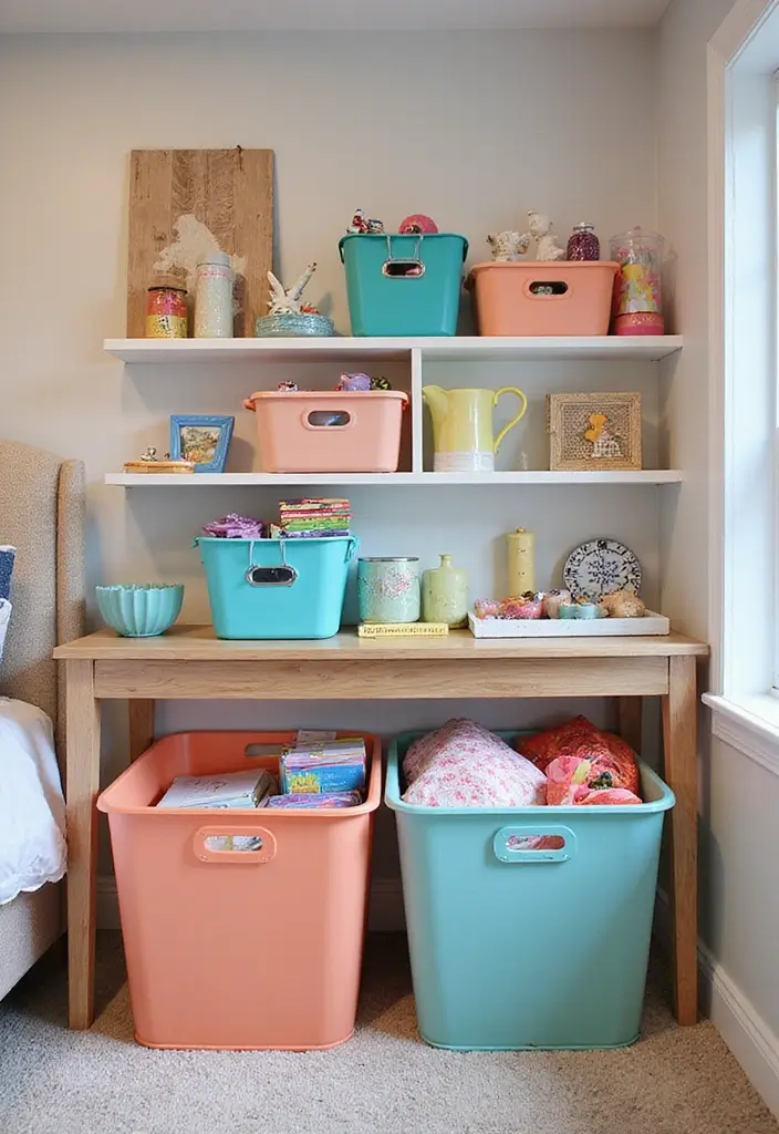 25+ Creative Teen Bedroom Decor Ideas Full of Personality 10 25+ Creative Teen Bedroom Decor Ideas Full of Personality - 10. Creative Storage Solutions