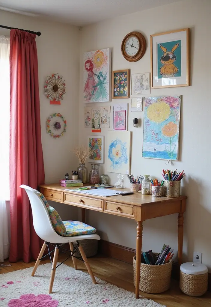 25+ Creative Teen Bedroom Decor Ideas Full of Personality 12 25+ Creative Teen Bedroom Decor Ideas Full of Personality - 12. DIY Art Supplies Corner