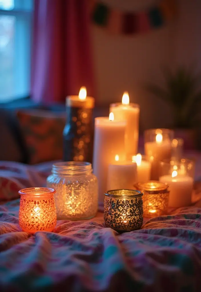 25+ Creative Teen Bedroom Decor Ideas Full of Personality 15 25+ Creative Teen Bedroom Decor Ideas Full of Personality - 15. Customized Candle Holders