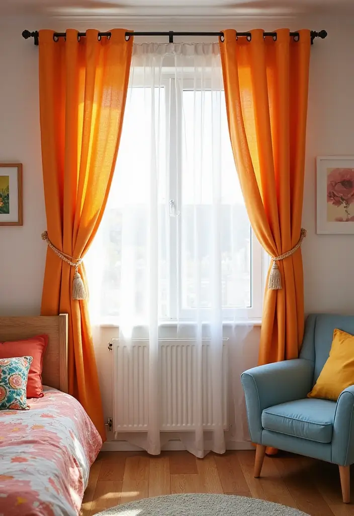 25+ Creative Teen Bedroom Decor Ideas Full of Personality 20 25+ Creative Teen Bedroom Decor Ideas Full of Personality - 20. Colorful Curtains