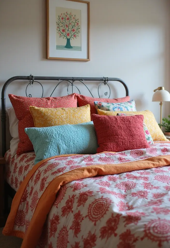25+ Creative Teen Bedroom Decor Ideas Full of Personality 24 25+ Creative Teen Bedroom Decor Ideas Full of Personality - 24. Quirky Pillow Arrangements