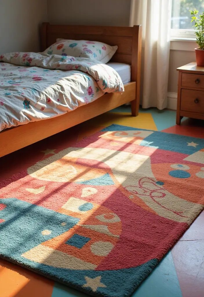 25+ Creative Teen Bedroom Decor Ideas Full of Personality 5 25+ Creative Teen Bedroom Decor Ideas Full of Personality - 5. Whimsical Rugs