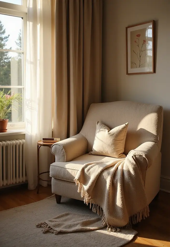 25+ Fall Bedroom Decor Ideas to Make Your Room Cozy - 10. Cozy Nooks for Relaxation