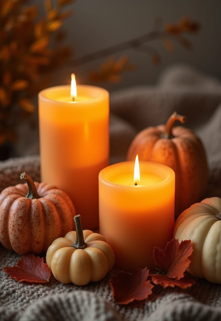 25+ Fall Bedroom Decor Ideas to Make Your Room Cozy - 12. Fall-Themed Candles