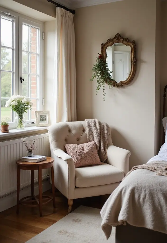 25+ Fall Bedroom Decor Ideas to Make Your Room Cozy - 20. Create a Warm Reading Corner