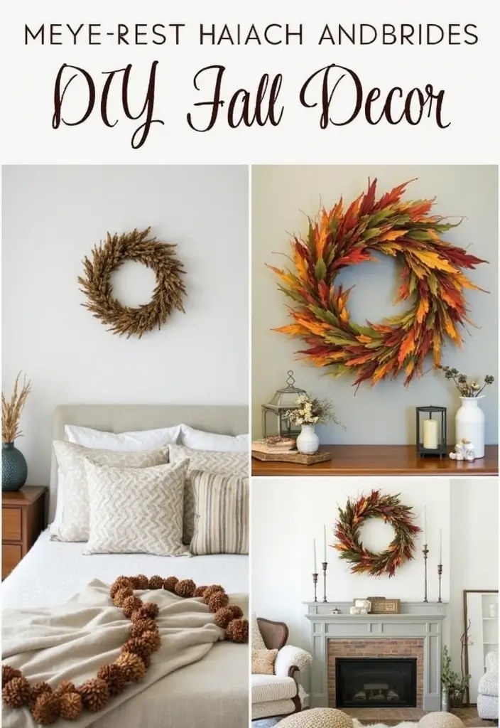 25+ Fall Bedroom Decor Ideas to Make Your Room Cozy - 6. DIY Fall Decor Projects