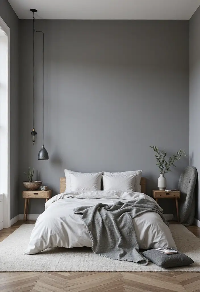 25+ Grey Bedroom Decor Ideas That Always Look Chic - 23. Grey Color Gradients