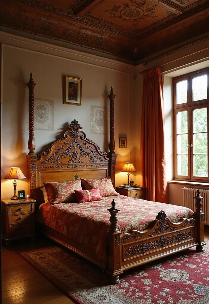 25+ Indian Bedroom Decor Ideas for a Traditional Yet Modern Touch - 25. Traditional Indian Bed Frames