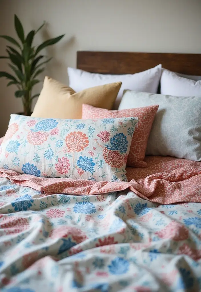 25+ Indian Bedroom Decor Ideas for a Traditional Yet Modern Touch - 4. Sustainable Cotton Bed Linens