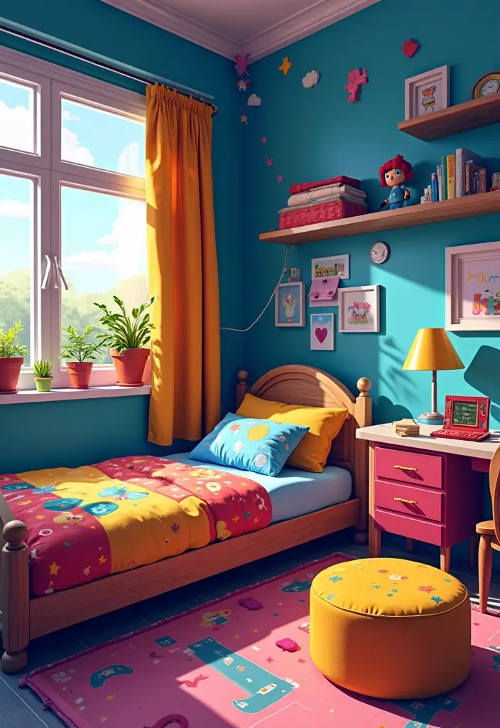 25+ Kids Bedroom Ideas That Spark Creativity 11 25+ Kids Bedroom Ideas That Spark Creativity - 11. Retro Gamer’s Paradise