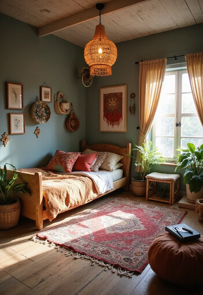 25+ Kids Bedroom Ideas That Spark Creativity 13 25+ Kids Bedroom Ideas That Spark Creativity - 13. Artistic Boho Oasis