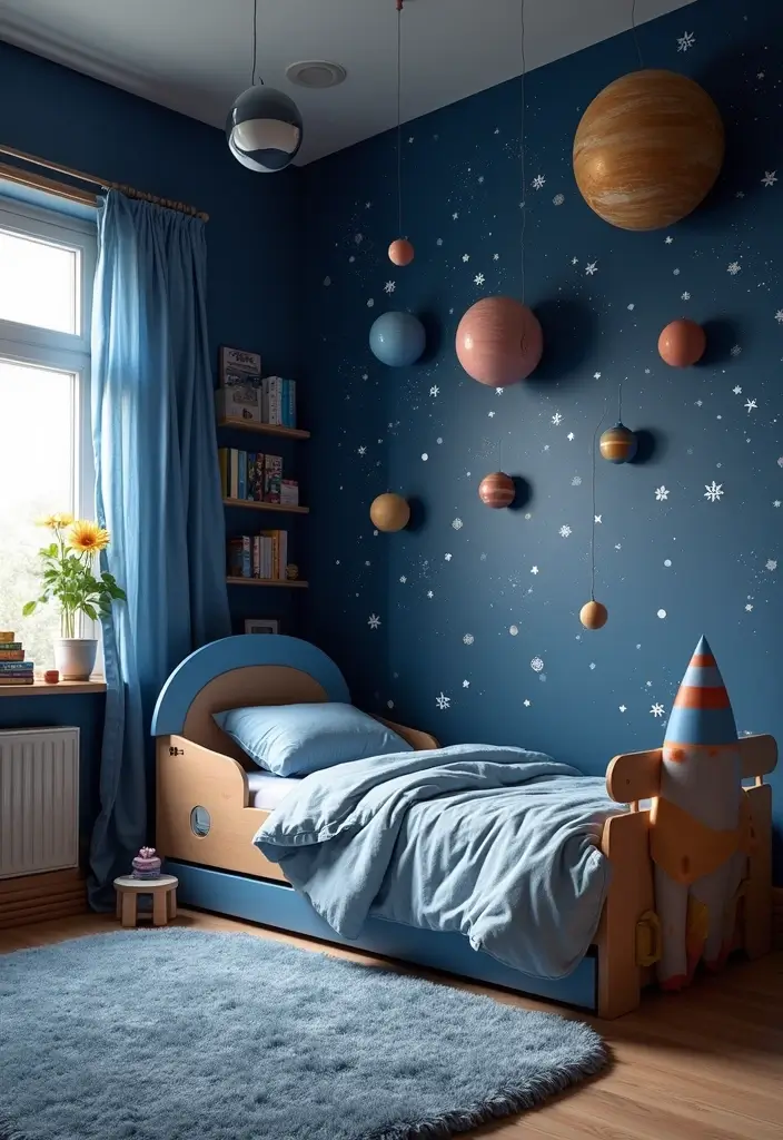 25+ Kids Bedroom Ideas That Spark Creativity 2 25+ Kids Bedroom Ideas That Spark Creativity - 2. Space Explorer's Paradise