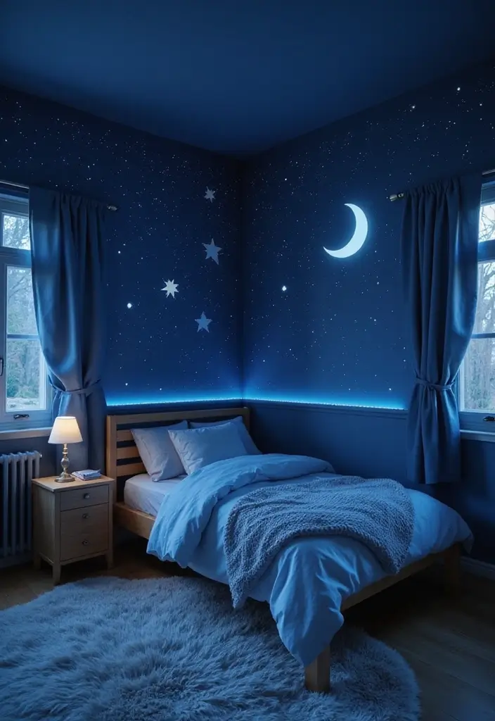 25+ Kids Bedroom Ideas That Spark Creativity 22 25+ Kids Bedroom Ideas That Spark Creativity - 22. Dreamy Starry Night