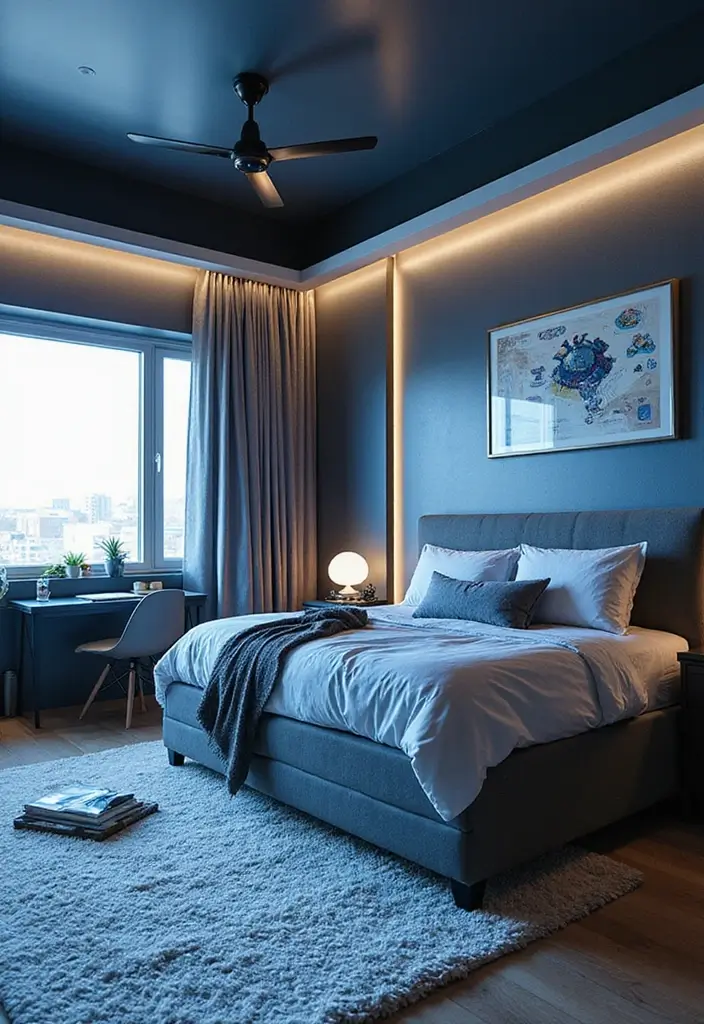 25+ Kids Bedroom Ideas That Spark Creativity 24 25+ Kids Bedroom Ideas That Spark Creativity - 24. Futuristic Tech Wonderland