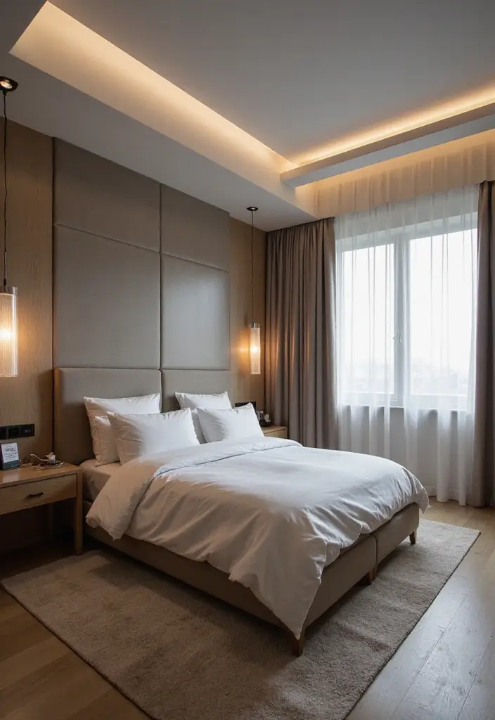 25+ Main Bedroom Ideas for a Luxurious Feel - 18. Tech Integration