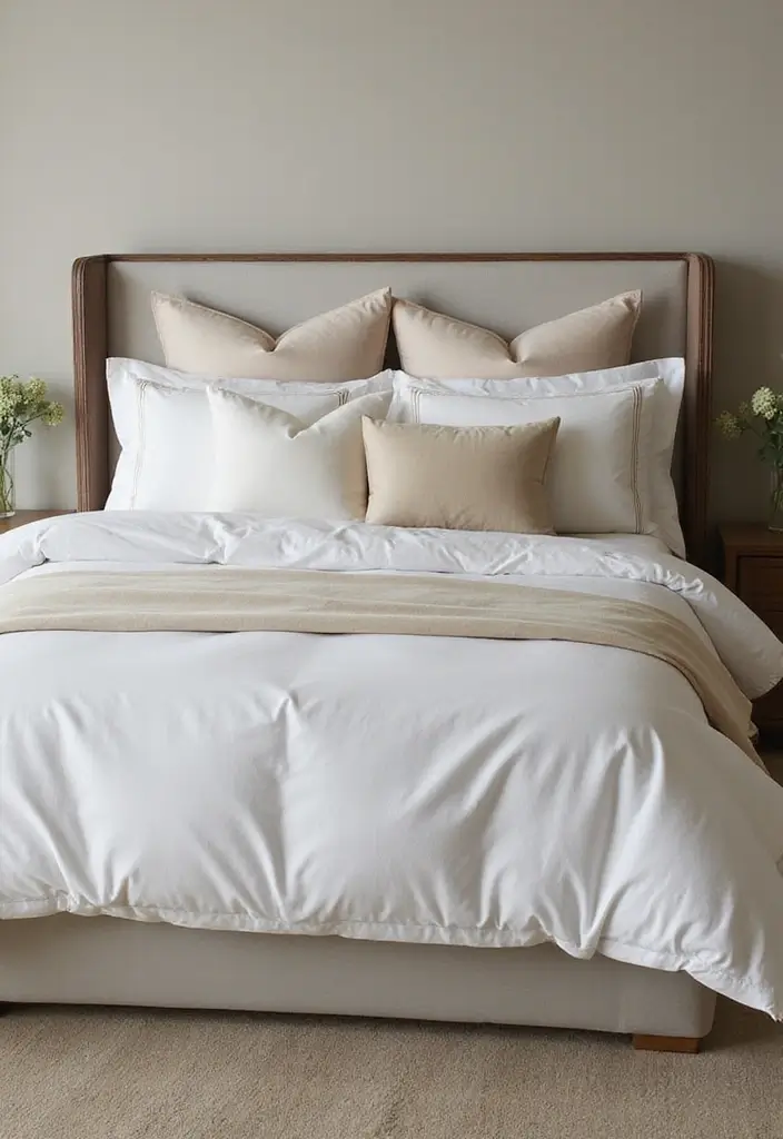 25+ Main Bedroom Ideas for a Luxurious Feel - 2. Upscale Bedding Options