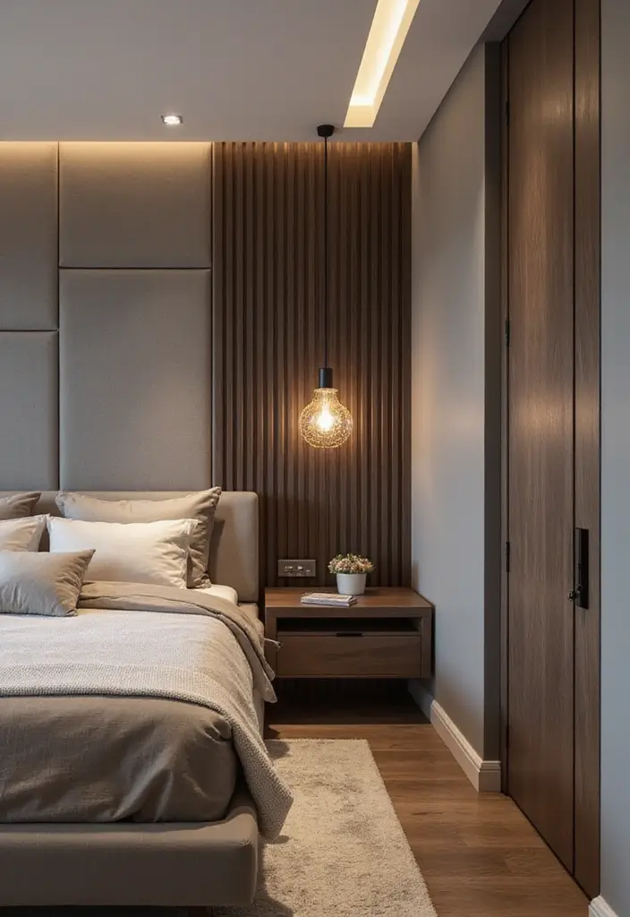 25+ Main Bedroom Ideas for a Luxurious Feel - 21. Integrated Technology