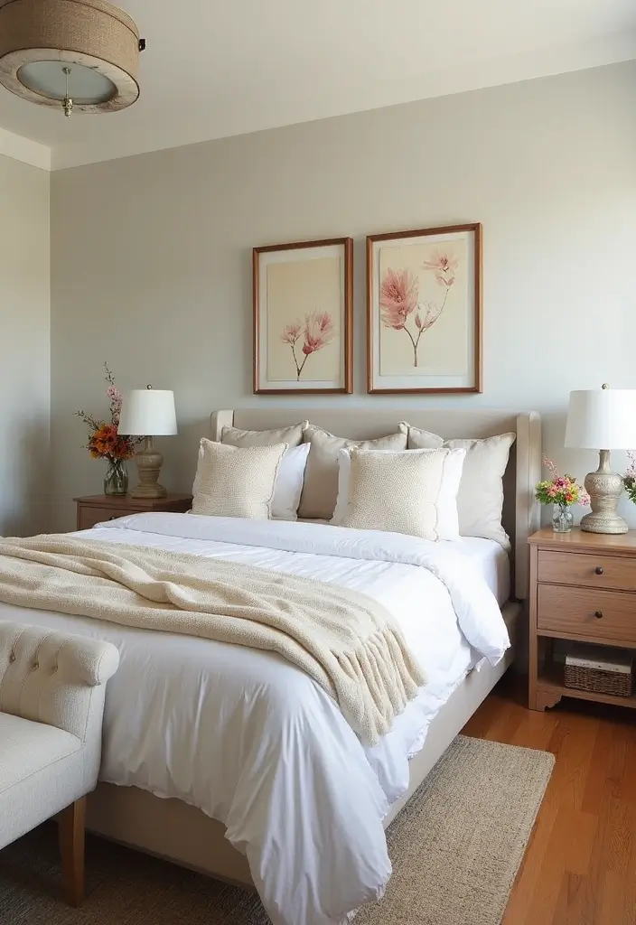 25+ Main Bedroom Ideas for a Luxurious Feel - 25. Seasonal Decor Updates