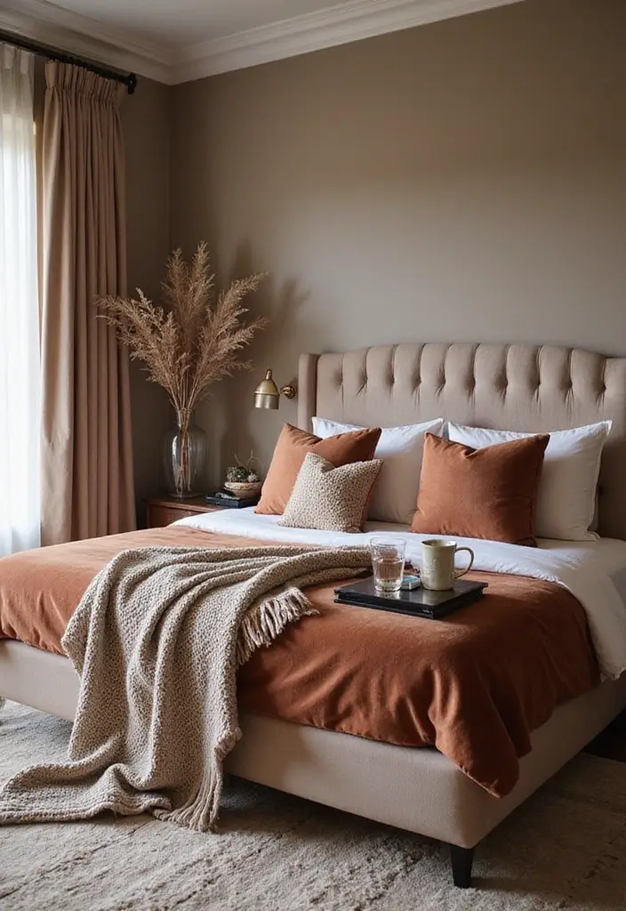 25+ Main Bedroom Ideas for a Luxurious Feel - 7. Cozy Textiles