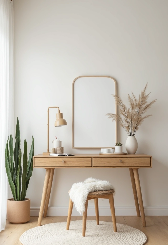 25+ Modern Dressing Table Ideas for Your Bedroom 11 25+ Modern Dressing Table Ideas for Your Bedroom - 11. Minimalist Decor Approach