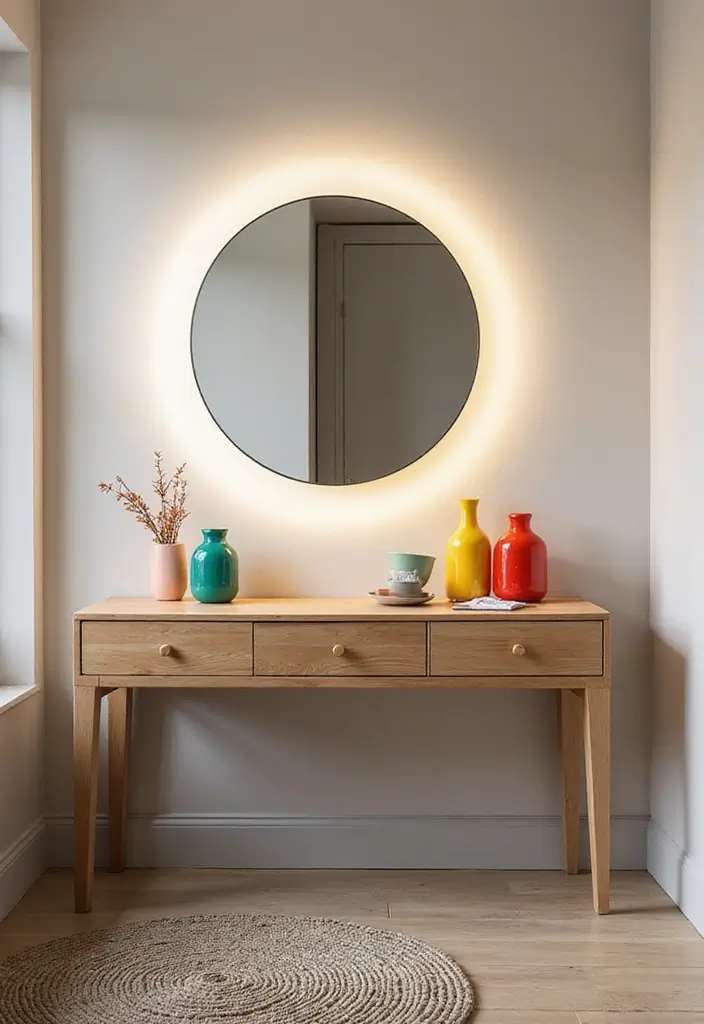 25+ Modern Dressing Table Ideas for Your Bedroom 7 25+ Modern Dressing Table Ideas for Your Bedroom - 7. Colorful Accents